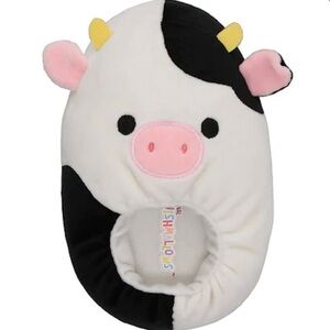 Squishmallows Original KellyToy Connor Cow Kids Boys Girls Unisex Slippers NWT